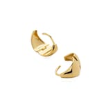 Monica Vinader Tapered Huggie Earrings In 18ct Gold Vermeil