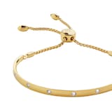 Monica Vinader Fiji Friendship Bracelet In 18ct Gold Vermeil With Lab Grown Diamond