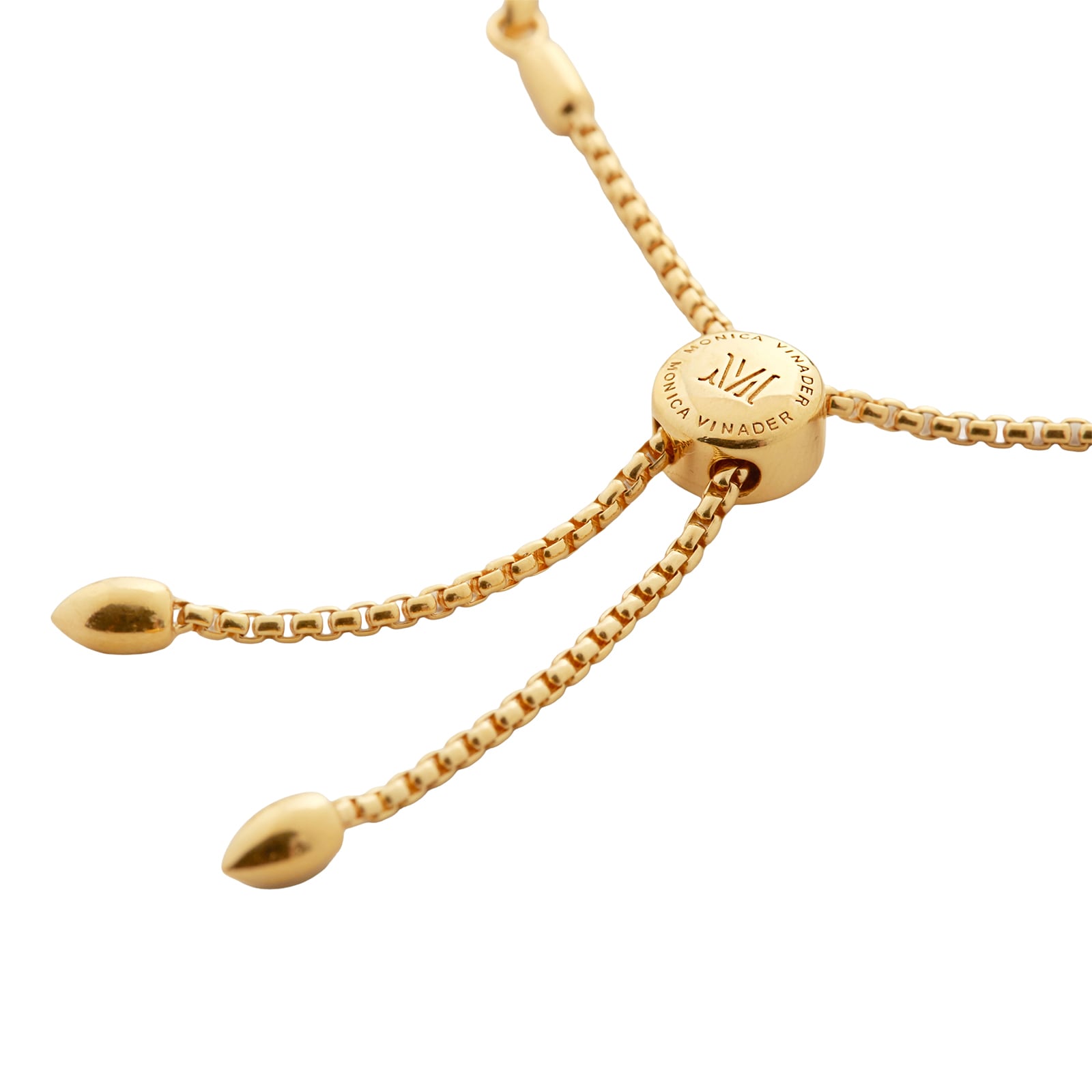 Monica Vinader Fiji Friendship Bracelet In 18ct Gold Vermeil With Lab Grown Diamond