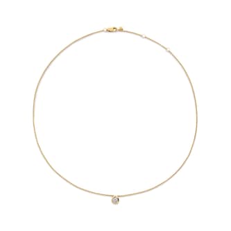 Monica Vinader Pear Chain Necklace In 18ct Gold Vermeil With Lab Grown Diamond Monica Vinader Pear Chain Necklace In 18ct Gold Vermeil With Lab Grown Diamond