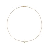 Monica Vinader Pear Chain Necklace In 18ct Gold Vermeil With Lab Grown Diamond