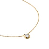 Monica Vinader Pear Chain Necklace In 18ct Gold Vermeil With Lab Grown Diamond