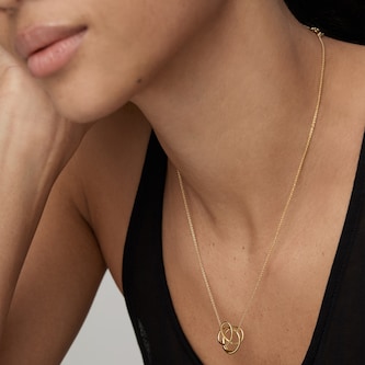 Monica Vinader Nura Wrap Necklace In 18ct Gold Vermeil Monica Vinader Nura Wrap Necklace In 18ct Gold Vermeil
