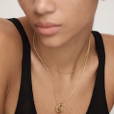 Monica Vinader Nura Wrap Necklace In 18ct Gold Vermeil