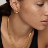 Monica Vinader Nura Wrap Stud Earrings In 18ct Gold Vermeil