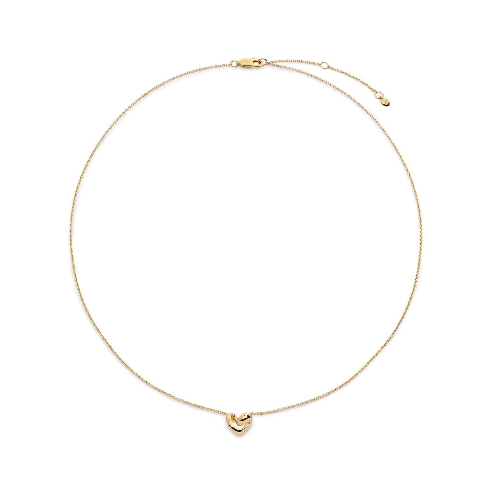 Monica Vinader Infinity Heart Small Chain Necklace In 18ct Gold Vermeil Monica Vinader Infinity Heart Small Chain Necklace In 18ct Gold Vermeil