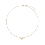 Monica Vinader Infinity Heart Small Chain Necklace In 18ct Gold Vermeil