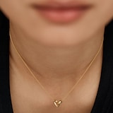 Monica Vinader Infinity Heart Small Chain Necklace In 18ct Gold Vermeil
