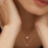 Monica Vinader Infinity Heart Small Chain Necklace In 18ct Gold Vermeil