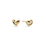 Monica Vinader Infinity Heart Small Stud Earrings In 18ct Gold Vermeil