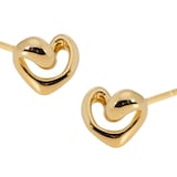 Monica Vinader Infinity Heart Small Stud Earrings In 18ct Gold Vermeil