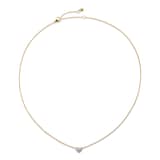 Monica Vinader Heart Chain Necklace In 18ct Gold Vermeil With Lab Grown Diamond