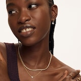 Monica Vinader Heart Chain Necklace In 18ct Gold Vermeil With Lab Grown Diamond