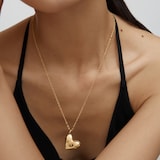Monica Vinader Heart Locket In 18ct Gold Vermeil