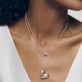 Monica Vinader Heart Locket In Sterling Silver