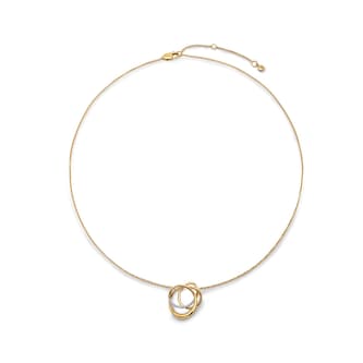 Monica Vinader Nura Wrap Necklace In 18ct Gold Vermeil With Lab Grown Diamond