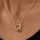 Monica Vinader Nura Wrap Necklace In 18ct Gold Vermeil With Lab Grown Diamond