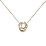 Monica Vinader Nura Wrap Necklace In 18ct Gold Vermeil With Lab Grown Diamond