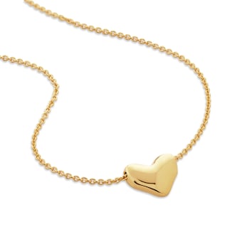 Monica Vinader Heart Chain Necklace 18ct Gold Vermeil Monica Vinader Heart Chain Necklace 18ct Gold Vermeil