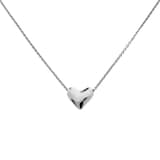 Monica Vinader Heart Chain Necklace In Sterling Silver