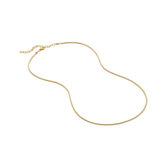 Monica Vinader Round Thin Snake Chain Necklace In 18ct Gold Vermeil