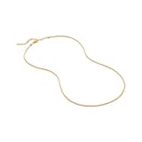 Monica Vinader Round Thin Snake Chain Necklace In 18ct Gold Vermeil