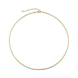Monica Vinader Round Thin Snake Chain Necklace In 18ct Gold Vermeil