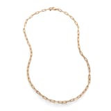Monica Vinader Bold Paperclip Chain Necklace In 18ct Gold Vermeil