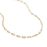 Monica Vinader Bold Paperclip Chain Necklace In 18ct Gold Vermeil