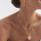 Monica Vinader Bold Paperclip Chain Necklace In 18ct Gold Vermeil
