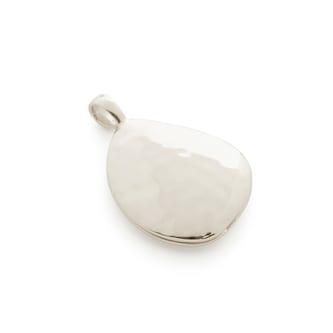 Monica Vinader Deia Pebble Locket In Sterling Silver Monica Vinader Deia Pebble Locket In Sterling Silver