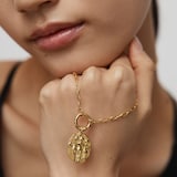 Monica Vinader Sisterhood Pendant In 18ct Gold Vermeil