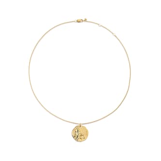Monica Vinader Libra Zodiac Chain Necklace In 18ct Gold Vermeil