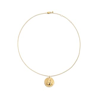 Monica Vinader Cancer Zodiac Chain Necklace In 18ct Gold Vermeil