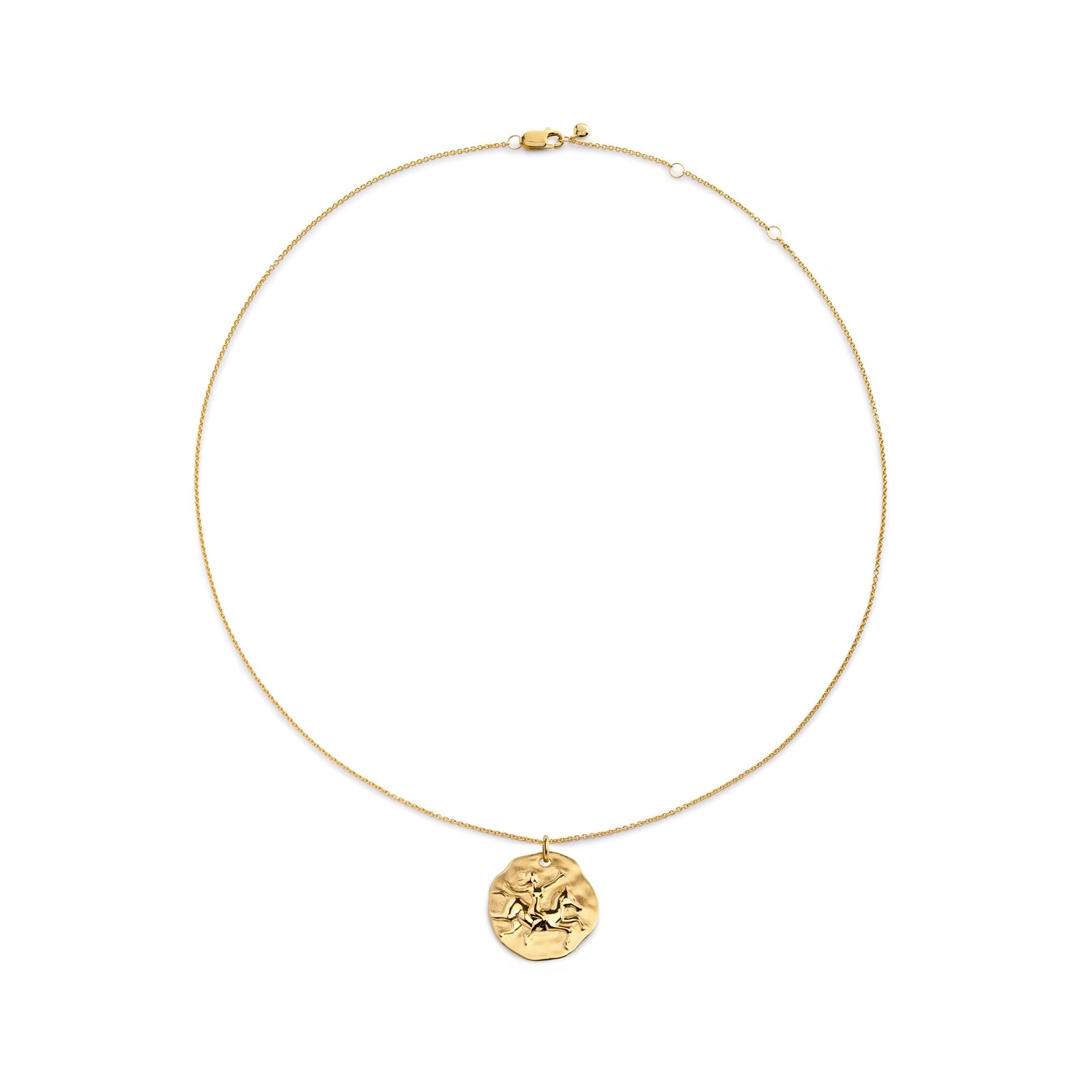 Sagittarius Zodiac Chain Necklace In 18ct Gold Vermeil