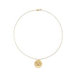 Monica Vinader Sagittarius Zodiac Chain Necklace In 18ct Gold Vermeil