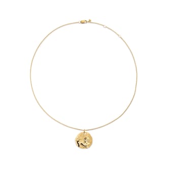 Monica Vinader Leo Zodiac Chain Necklace In 18ct Gold Vermeil