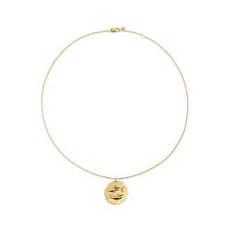 Monica Vinader Pisces Zodiac Chain Necklace In 18ct Gold Vermeil