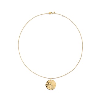 Monica Vinader Aquarius Zodiac Chain Necklace In 18ct Gold Vermeil