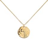 Monica Vinader Aquarius Zodiac Chain Necklace In 18ct Gold Vermeil