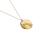 Monica Vinader Aquarius Zodiac Chain Necklace In 18ct Gold Vermeil
