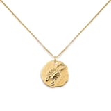 Monica Vinader Scorpio Zodiac Chain Necklace In 18ct Gold Vermeil