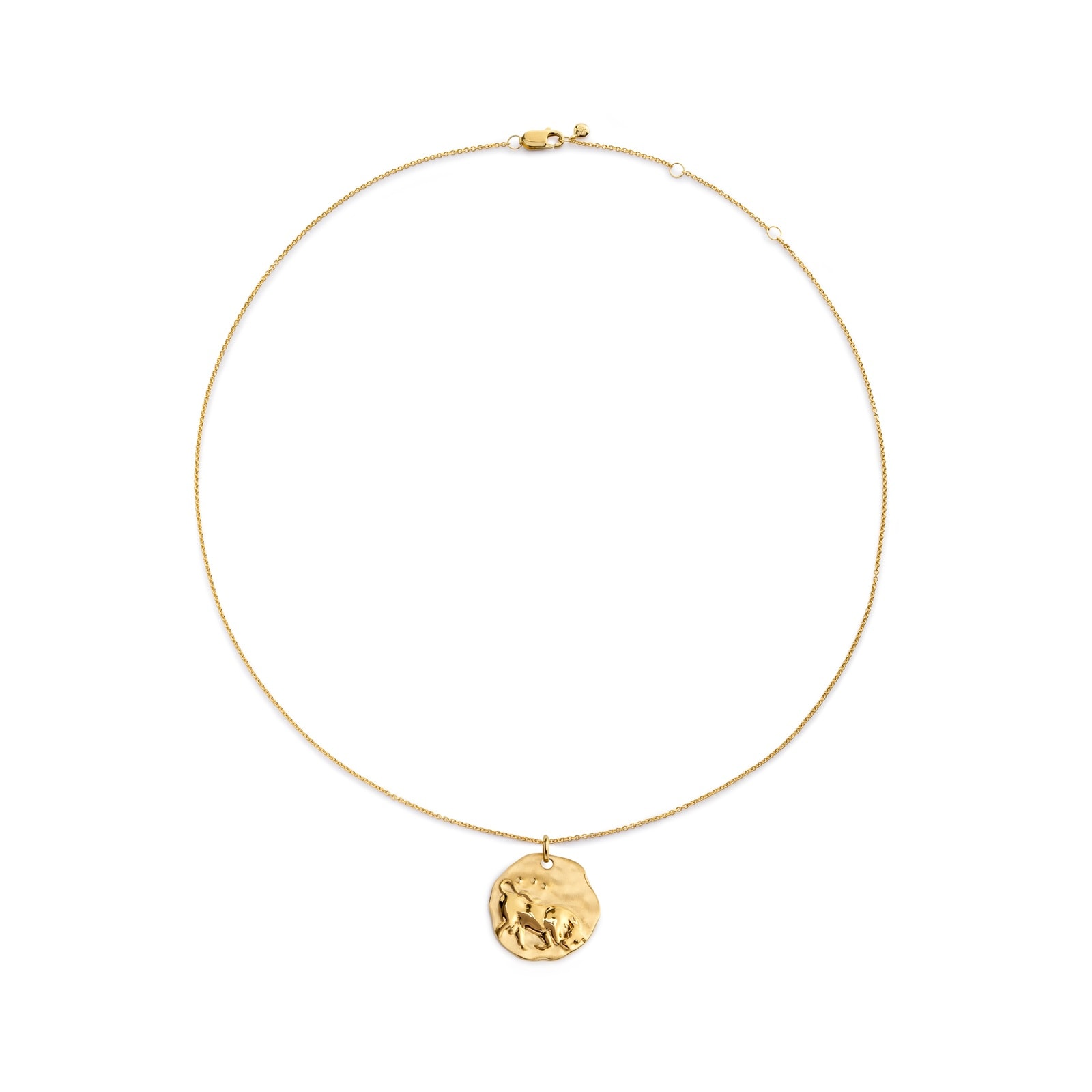 Taurus Zodiac Chain Necklace In 18ct Gold Vermeil