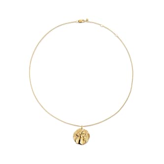 Monica Vinader Virgo Zodiac Chain Necklace In 18ct Gold Vermeil