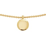 Monica Vinader March Birthstone Chain Necklace In 18ct Gold Vermeil With Aquamarine