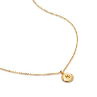 Monica Vinader November Birthstone Chain Necklace In 18ct Gold Vermeil With Citrine Monica Vinader November Birthstone Chain Necklace In 18ct Gold Vermeil With Citrine