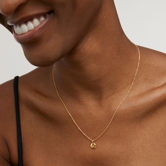 Monica Vinader November Birthstone Chain Necklace In 18ct Gold Vermeil With Citrine Monica Vinader November Birthstone Chain Necklace In 18ct Gold Vermeil With Citrine