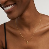 Monica Vinader November Birthstone Chain Necklace In 18ct Gold Vermeil With Citrine