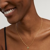 Monica Vinader May Birthstone Chain Necklace In 18ct Gold Vermeil With Emerald