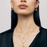 Monica Vinader January Birthstone Chain Necklace In 18ct Gold Vermeil With Garnet